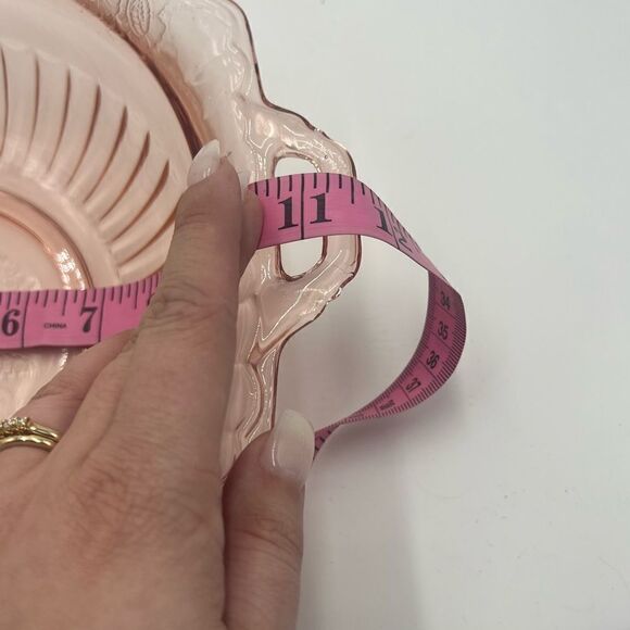 Mayfair Open Rose Depression Glass Serving Bowl - Picture 4 of 12